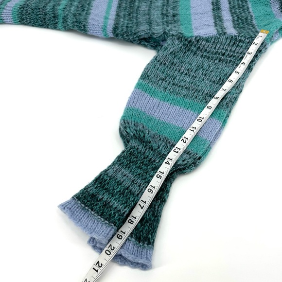 FREE PEOPLE Striped Wool Knit Blend Slouchy Cowl Neck Tunic/Sweater - Picture 9 of 12